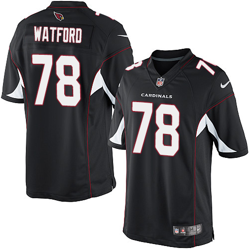 Men's Limited Earl Watford Nike Jersey Black Alternate - #78 NFL Arizona Cardinals